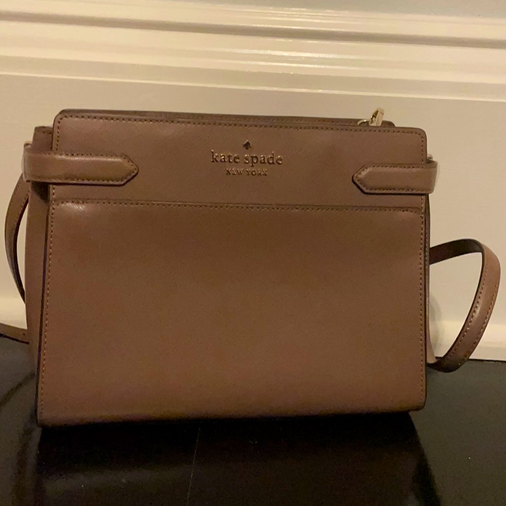 NWT Kate Spade light brown crossbody purse